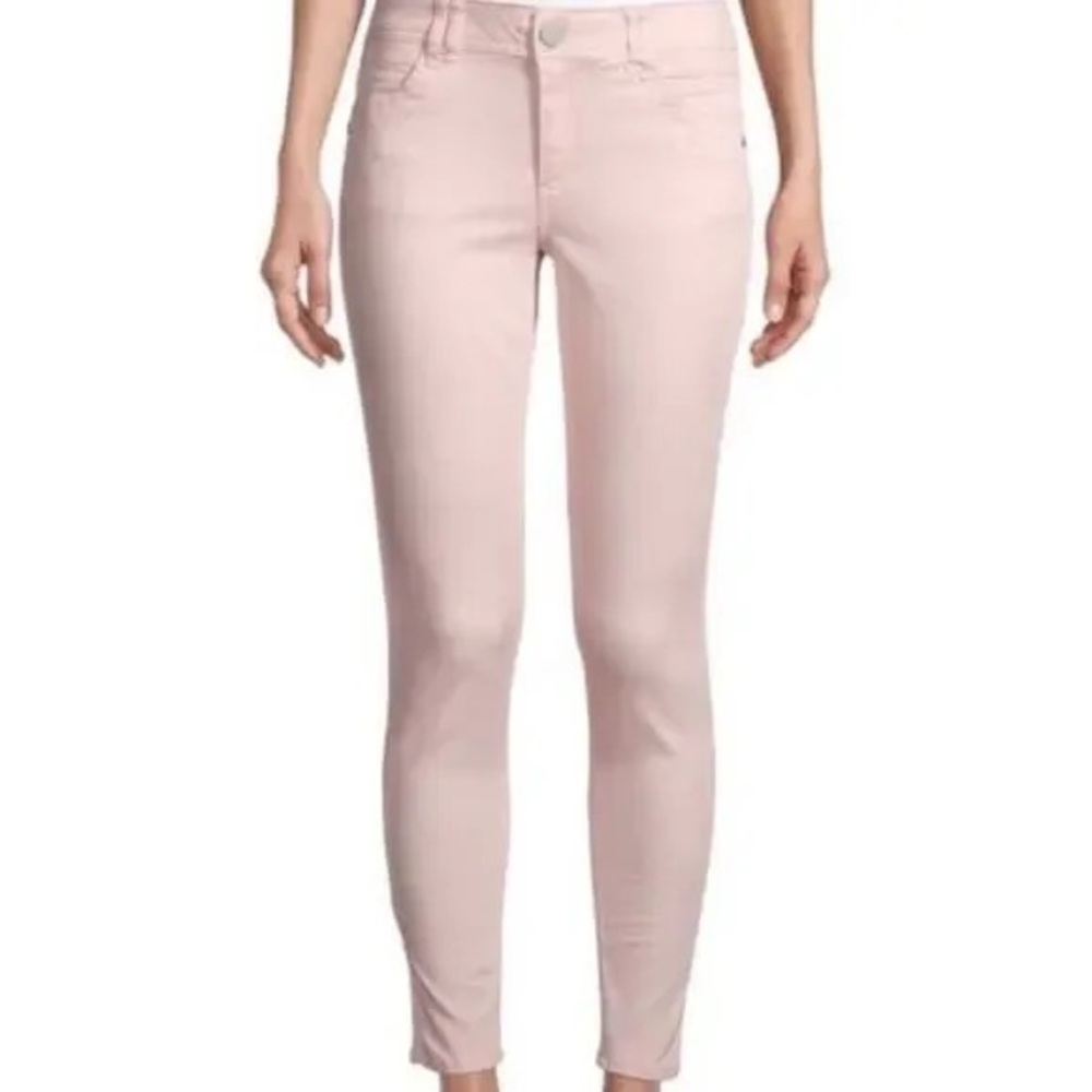 Democracy Women's Light Pink Ab Technology Stretch Denim Skinny Jeans, Size 2